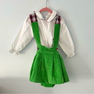 TBBC Girls Holiday Corduroy Skirt with Blouse 3T